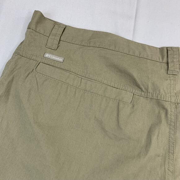 Columbia Omni Shade Sun Protection Outdoor Green Nylon Shorts Mens Size 42W x 9L - Picture 6 of 8